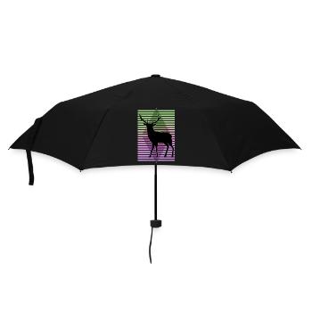 Cerf - Parapluie standard - noir - Devant