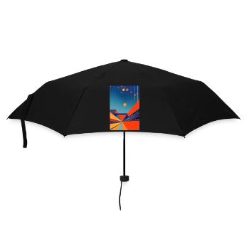 Abstract art - Umbrella (small) - black - Front