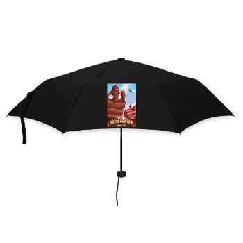 Bryce canyon Utah travel poster - Umbrella (small) - black - Front