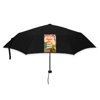 Travel The Open Road - Umbrella (small) - black - Front