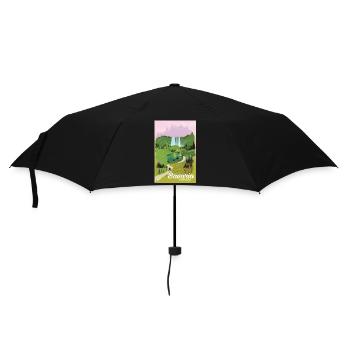 Braveria Germany travel poster - Umbrella (small) - black - Front