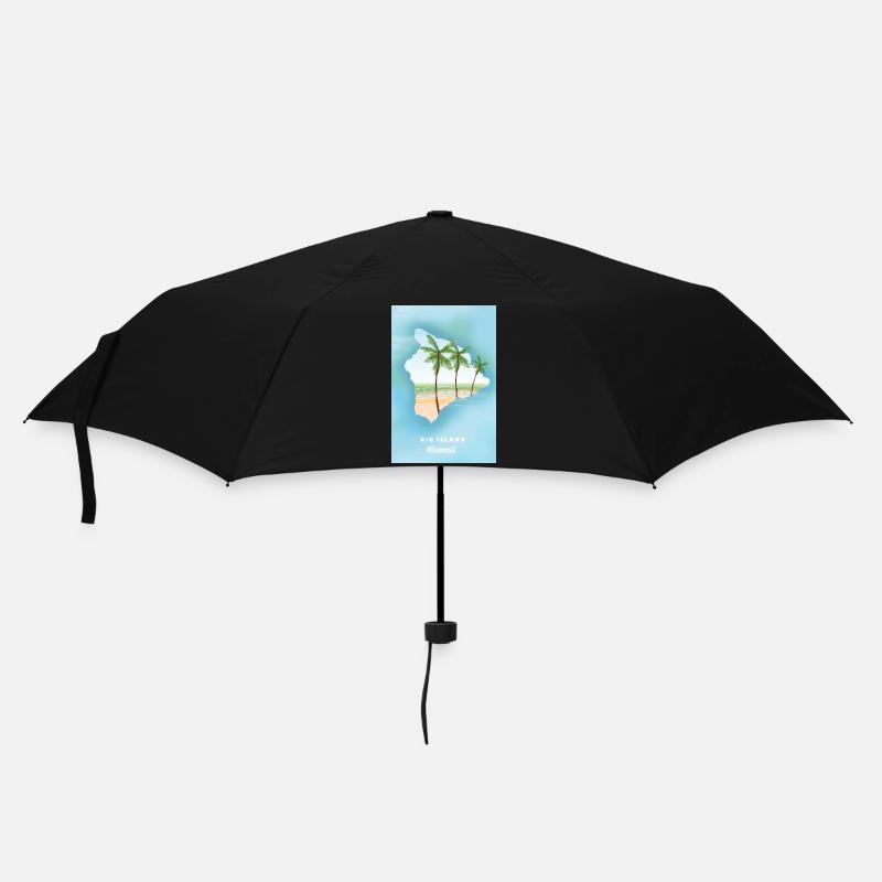 Grande île d’Hawaï - Parapluie standard - noir