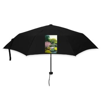 Chinese Zen Garden - Umbrella (small) - black - Front