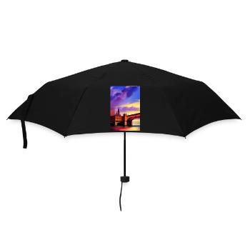 Brücken in London - Regenschirm (klein) - Schwarz - Vorne