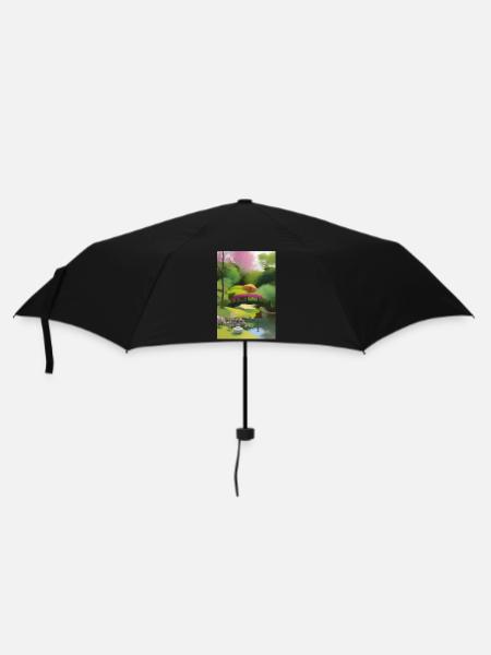 Jardin zen chinois - Parapluie standard - noir