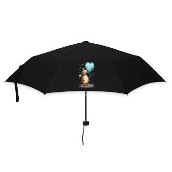 Platypus Heart Watercolor - Umbrella (small) - black - Front
