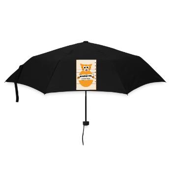 "Roupette" le chat arrêté - Parapluie standard - noir - Devant