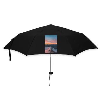 Lever de soleil alpin sur les montagnes Agrafa - Parapluie standard - noir - Devant