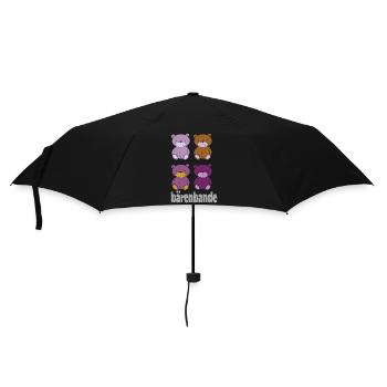 bärenbande - Regenschirm (klein) - Schwarz - Vorne