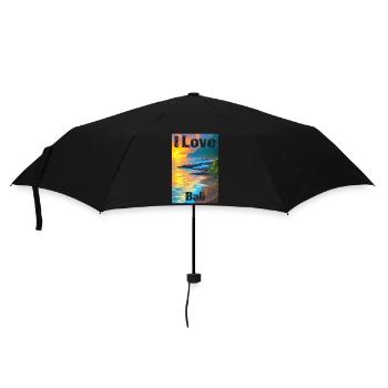 I love Bali - Umbrella (small) - black - Front