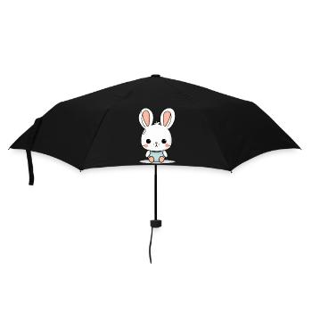 Zak the White Rabbit - Umbrella (small) - black - Front