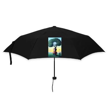 Timeless music - Umbrella (small) - black - Front