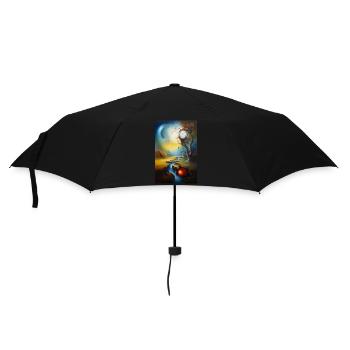 The clock is ticking - Umbrella (small) - black - Front
