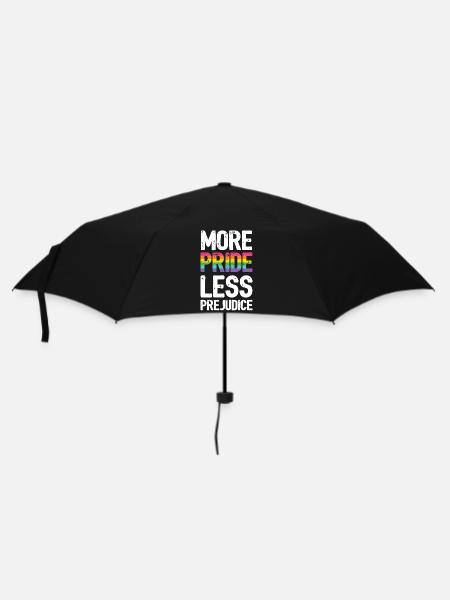 LGBT Pride Month - Mehr Pride. Weniger Vorurteile. - Regenschirm (klein) - Schwarz