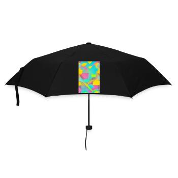 Retro Pattern Colorful - Umbrella (small) - black - Front