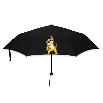 Jaguar Katze - Regenschirm (klein) - Schwarz - Vorne