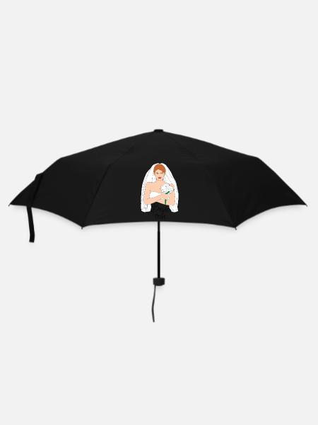 Bride Tribe Brown 2 - Umbrella (small) - black