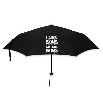 Mois de la fierté LGBTQ - J’aime les garçons qui aiment les garçons - Parapluie standard - noir - Devant