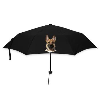 German Shepherd Puppy Dog Owner - Umbrella (small) - black - Front