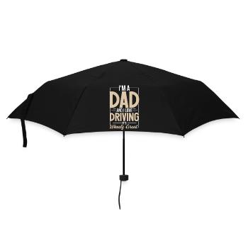Ich liebe es, Papa Witz Humor zu fahren - Regenschirm (klein) - Schwarz - Vorne