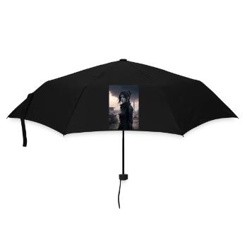 Goth Anime Girl - Umbrella (small) - black - Front