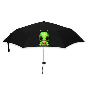 Alien Außerirdischer Fast-food Hamburger Cheesebur - Parapluie standard - noir - Devant