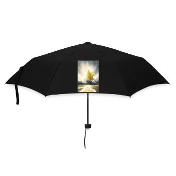 GOTT 04 - Regenschirm (klein) - Schwarz - Vorne