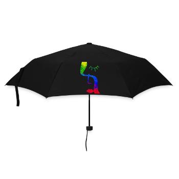 Fashion Cute Vintage Style Trendy 90s Funny Vogue - Umbrella (small) - black - Front