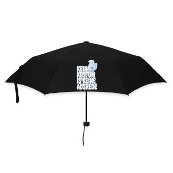Kein Kostüm ist keine Ausrede - Regenschirm (klein) - Schwarz - Vorne