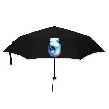 Space in a jar - Umbrella (small) - black - Front