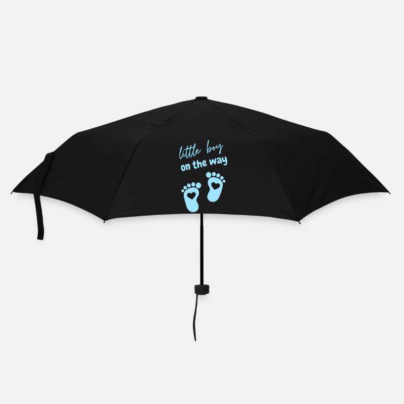 Petit garçon en route - Parapluie standard - noir
