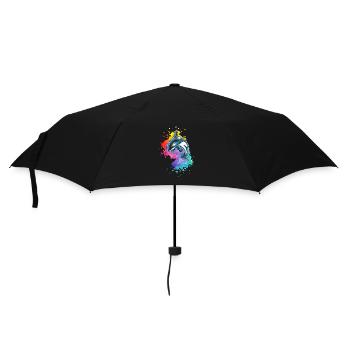 Orque dans Watercolor Wave - Parapluie standard - noir - Devant
