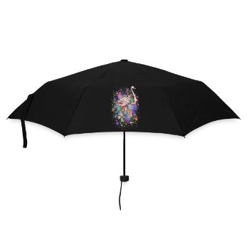 Oiseau coloré - Parapluie standard - noir - Devant