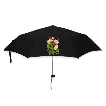 Flowers - Umbrella (small) - black - Front