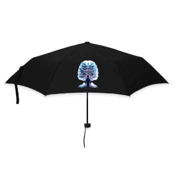 Le cerveau - Parapluie standard - noir - Devant