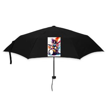 Female Drummer #1 - Parapluie standard - noir - Devant