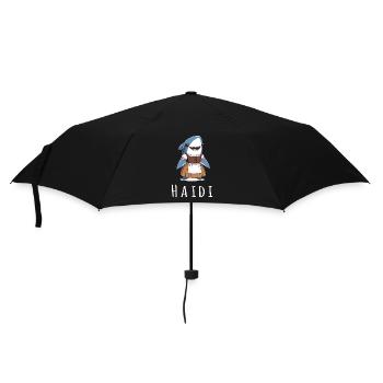 Haidi Heidi Heidelinde Name Hai Wortspiel - Regenschirm (klein) - Schwarz - Vorne