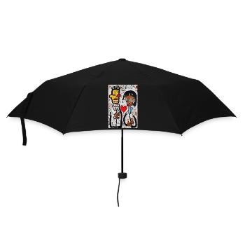 Bright Urban Love" - Umbrella (small) - black - Front
