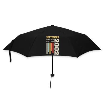 September 2002 Birthday Gift September 2002 - Umbrella (small) - black - Front