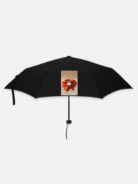 CHILI’s-Runde - Regenschirm (klein) - Schwarz