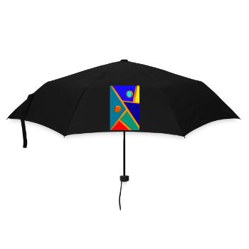 Abstract art - Umbrella (small) - black - Front