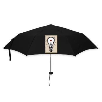 Poster "Love Lighted T-Shirt" - Regenschirm (klein) - Schwarz - Vorne