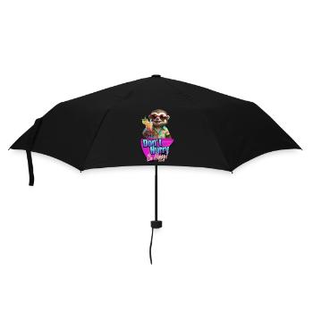 Ne vous dépêchez pas d’être heureux mignon petit paresseux hawaïen - Parapluie standard - noir - Devant