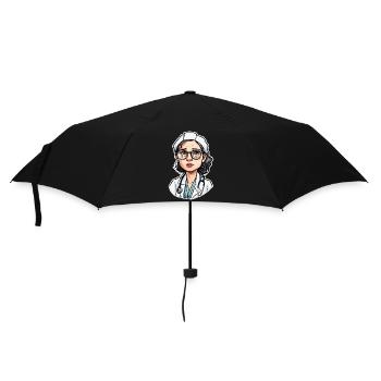 Médecin / professionnel de la santé / médecin / profession / spécialiste - Parapluie standard - noir - Devant