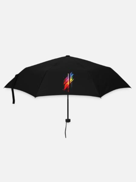 Subtil et cool Dripping Pride drapeau arc en ciel Design - Parapluie standard - noir