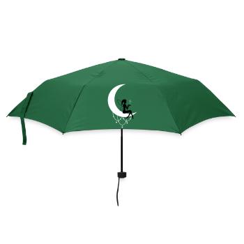 Fairy Elf Crescent Moon Fantasy - Umbrella (small) - bottlegreen - Front