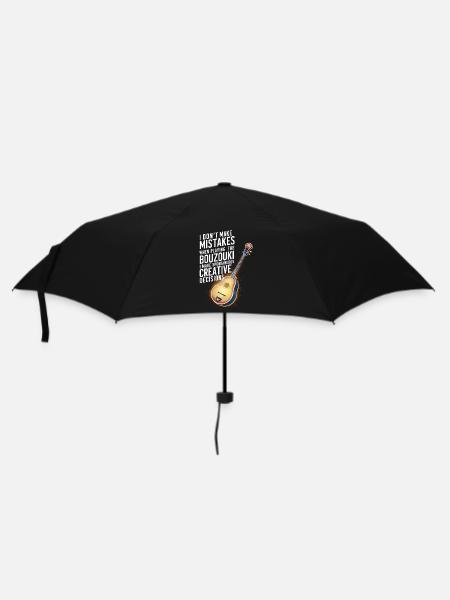 Bouzouki-Instrument-Geschenk - Regenschirm (klein) - Schwarz