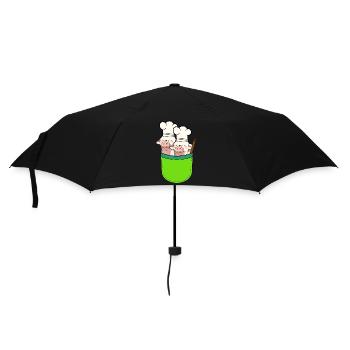 Bag Pigs Cooks Cook Piglets - Umbrella (small) - black - Front