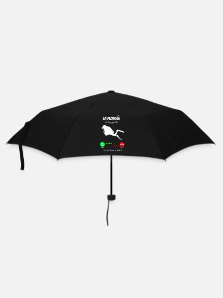 Diving is calling me - Umbrella (small) - black