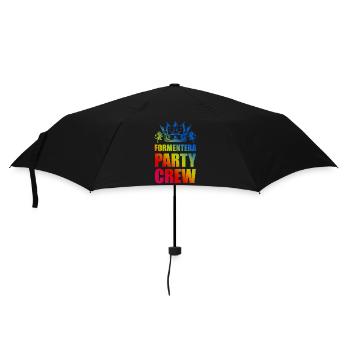 Formentera Party Crew Spruch - Regenschirm (klein) - Schwarz - Vorne